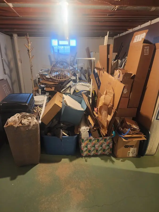 Roll-off dumpster container at job site for Concrete Dumpster Rental in Soddy-Daisy